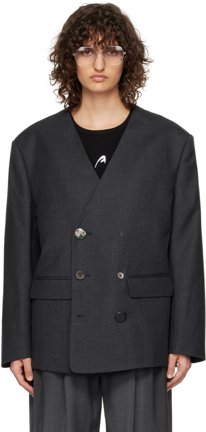 Gray Glob Blazer by ADER error on Sale