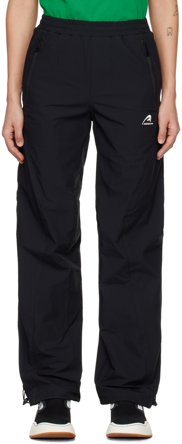 Ader Error Black Embroidered Trousers