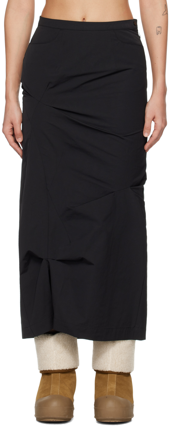 Ader Error Black Vesinet Midi Skirt