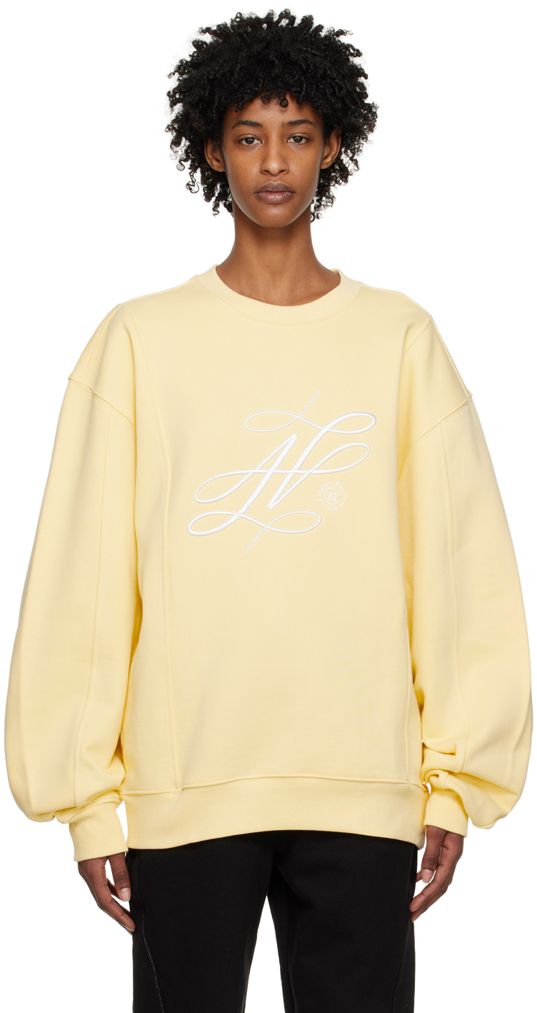 ADER ERROR spray sweat shirt yellow A1-