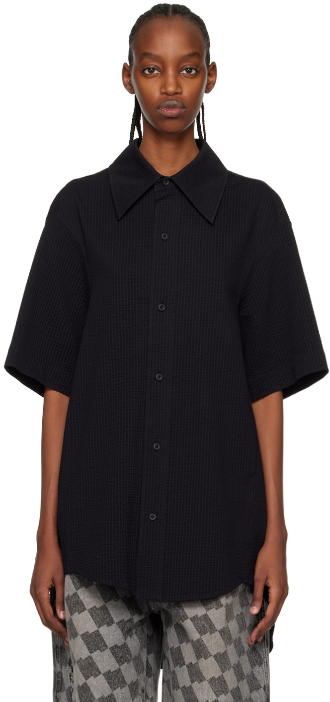 Black Oversized Shirt by ADER error on Sale
