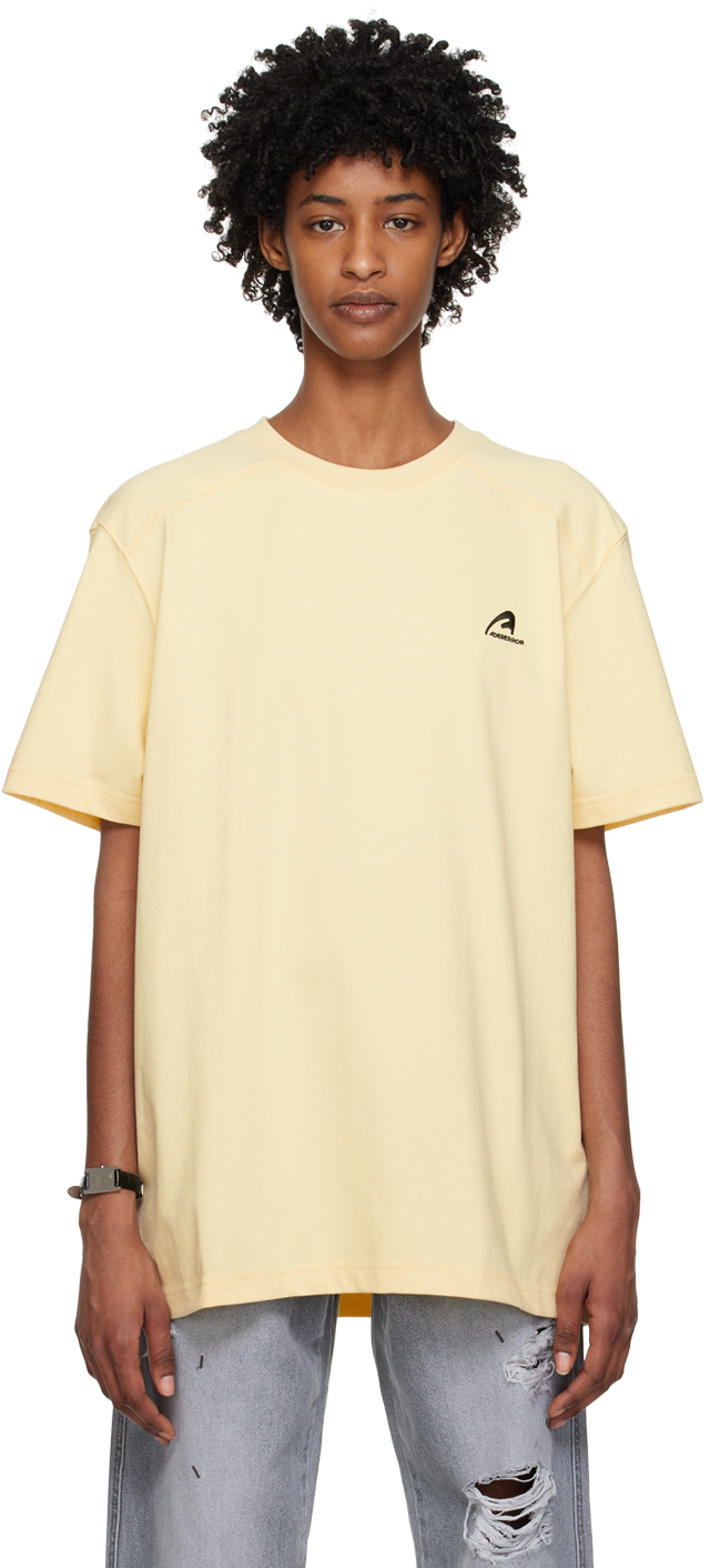 ADER error（アーダーエラー）イエロー A-Peec Tシャツ ADER errorのイエロー A-Peec Tシャツがセール中