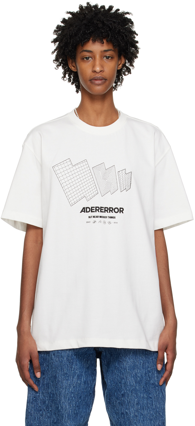 ADER error: White TTS T-Shirt | SSENSE