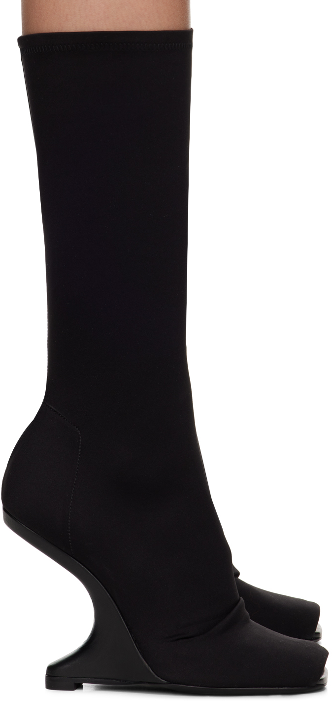 Rick Owens Cantilever 11 Calf-length Boots In Black