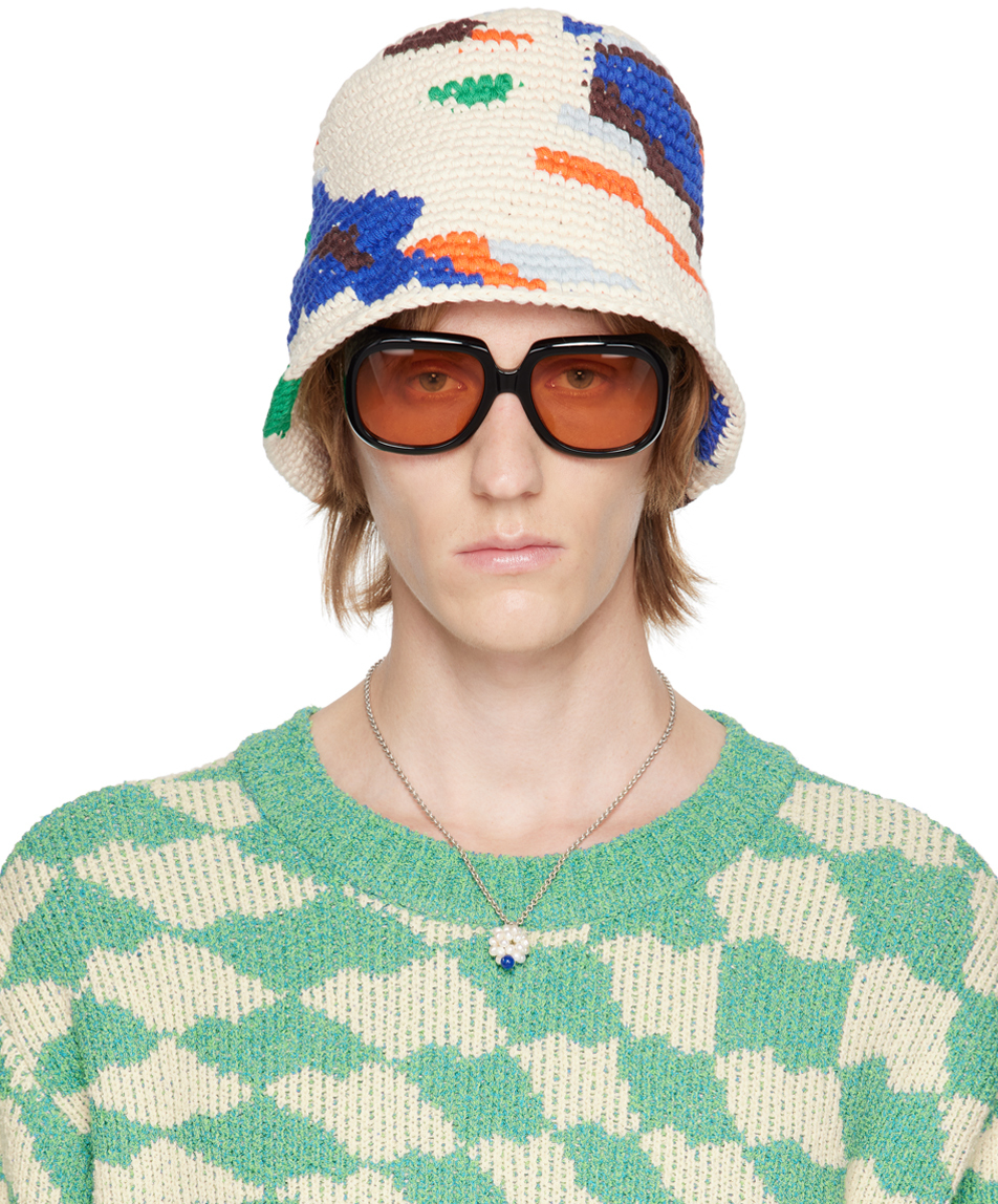 Ader Error Off-white Liff Bucket Hat In Ivory | ModeSens