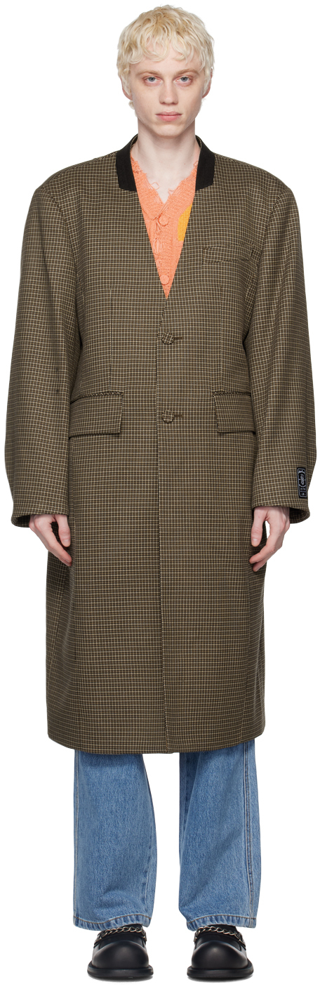 ADER error: Brown Nufe Coat | SSENSE UK