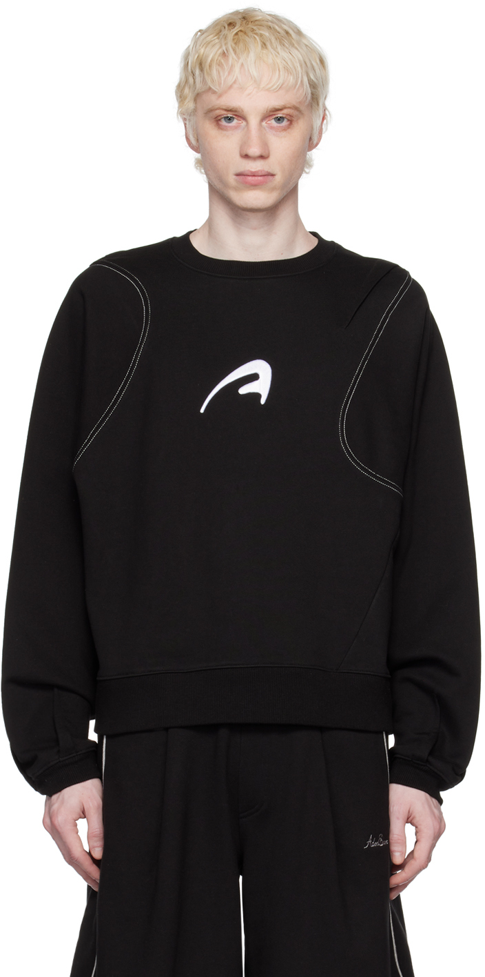 Ader Error Black A-peec Sweatshirt