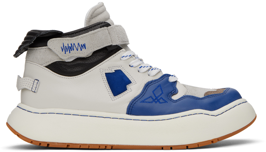 Ader Error Gray & Blue Khalif Sneakers