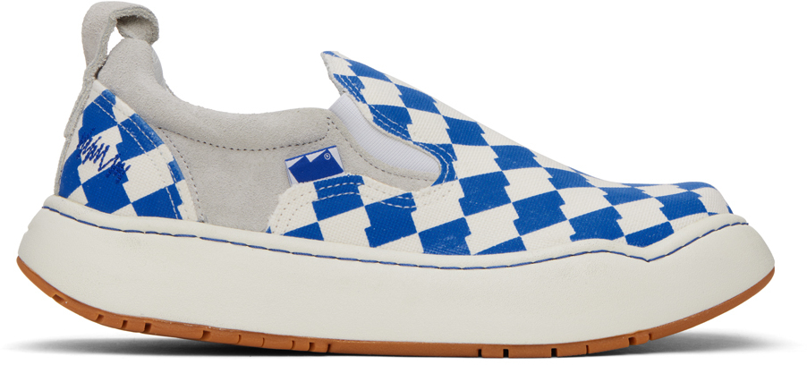 Ader Error Blue & White Lad Sneakers