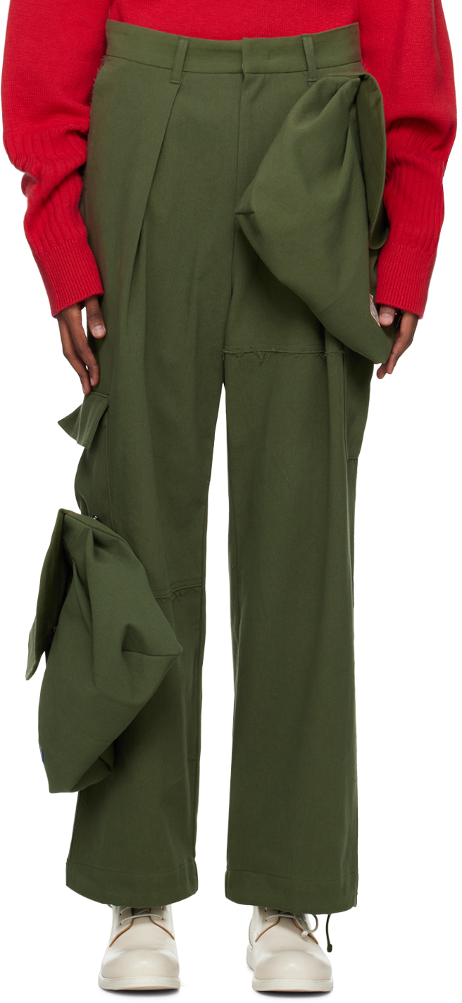 ader error khaki tard trousers
