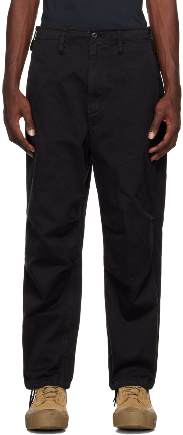 Flagstuff Black Fatigue Trousers