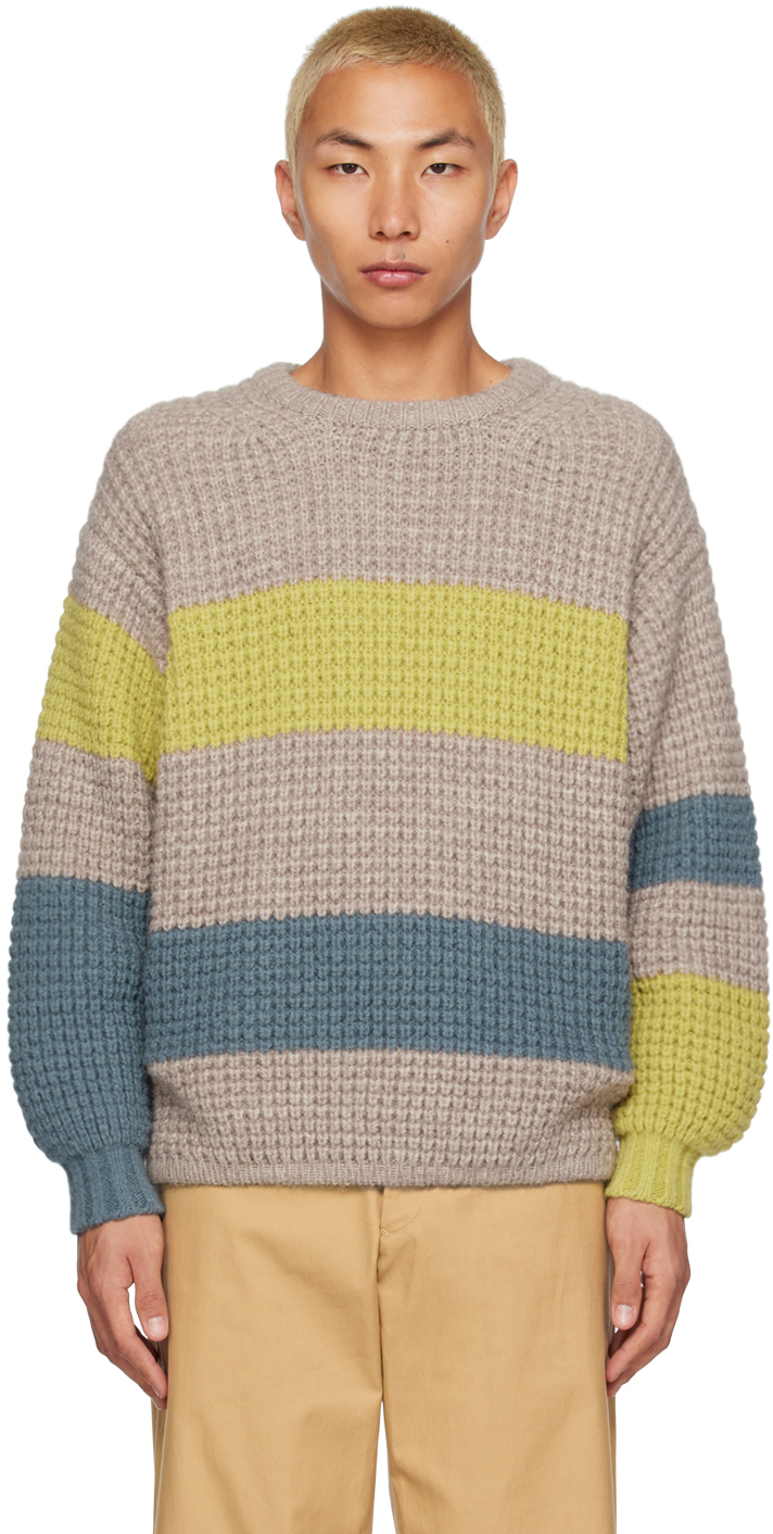 Flagstuff Beige Stripe Sweater