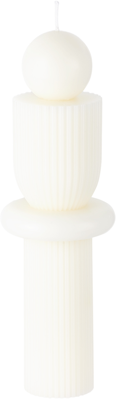 Black Blaze White Barrenjoey Candle In White