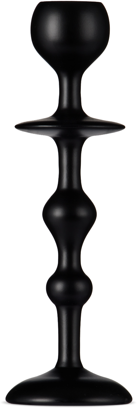 Black Blaze Black Medium Infinity Candle Holder