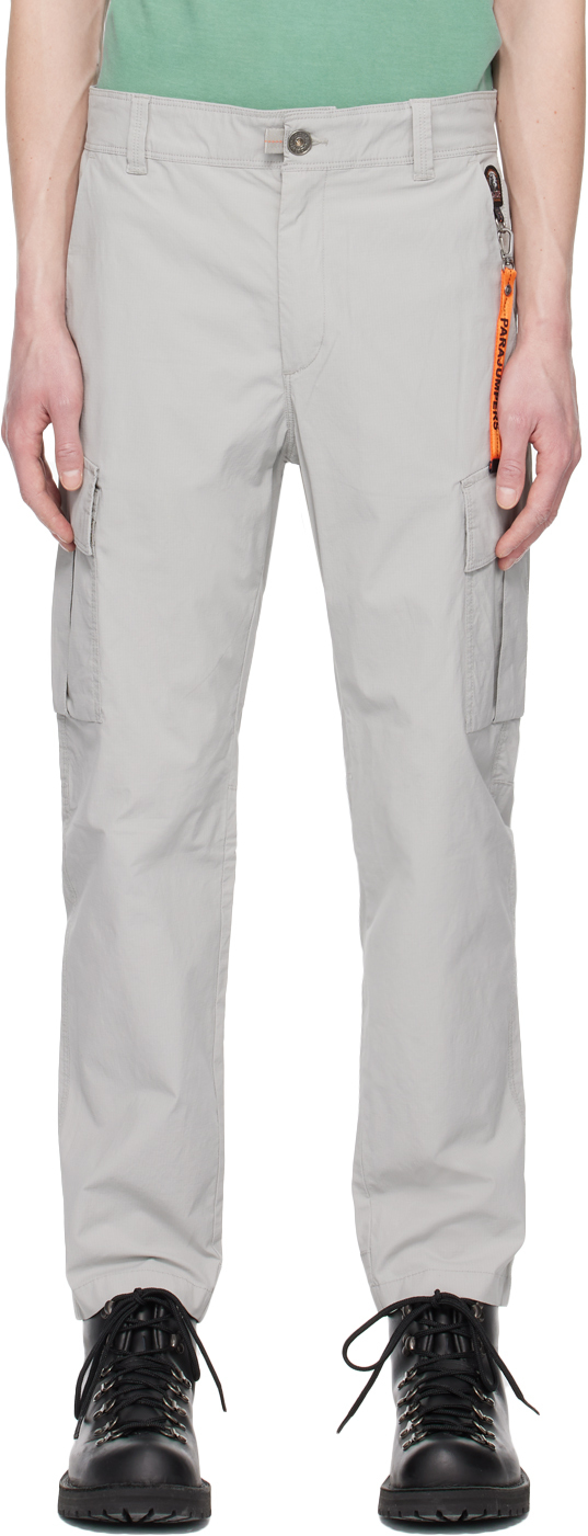 Parajumpers Grey Lynton Cargo Trousers In 233 London Fog