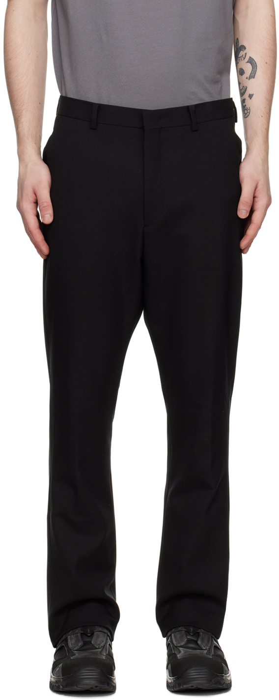 Kanghyuk: Black Bell Bottom Silhouette Trousers | SSENSE UK