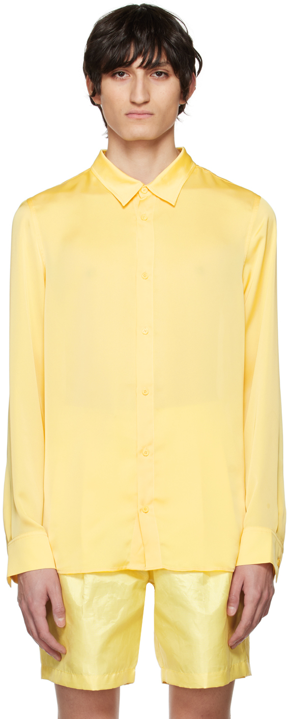 Kanghyuk Yellow Semi-Sheer Shirt