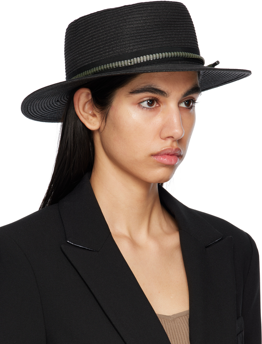 Rag & Bone Black Somer Beach Hat In Black