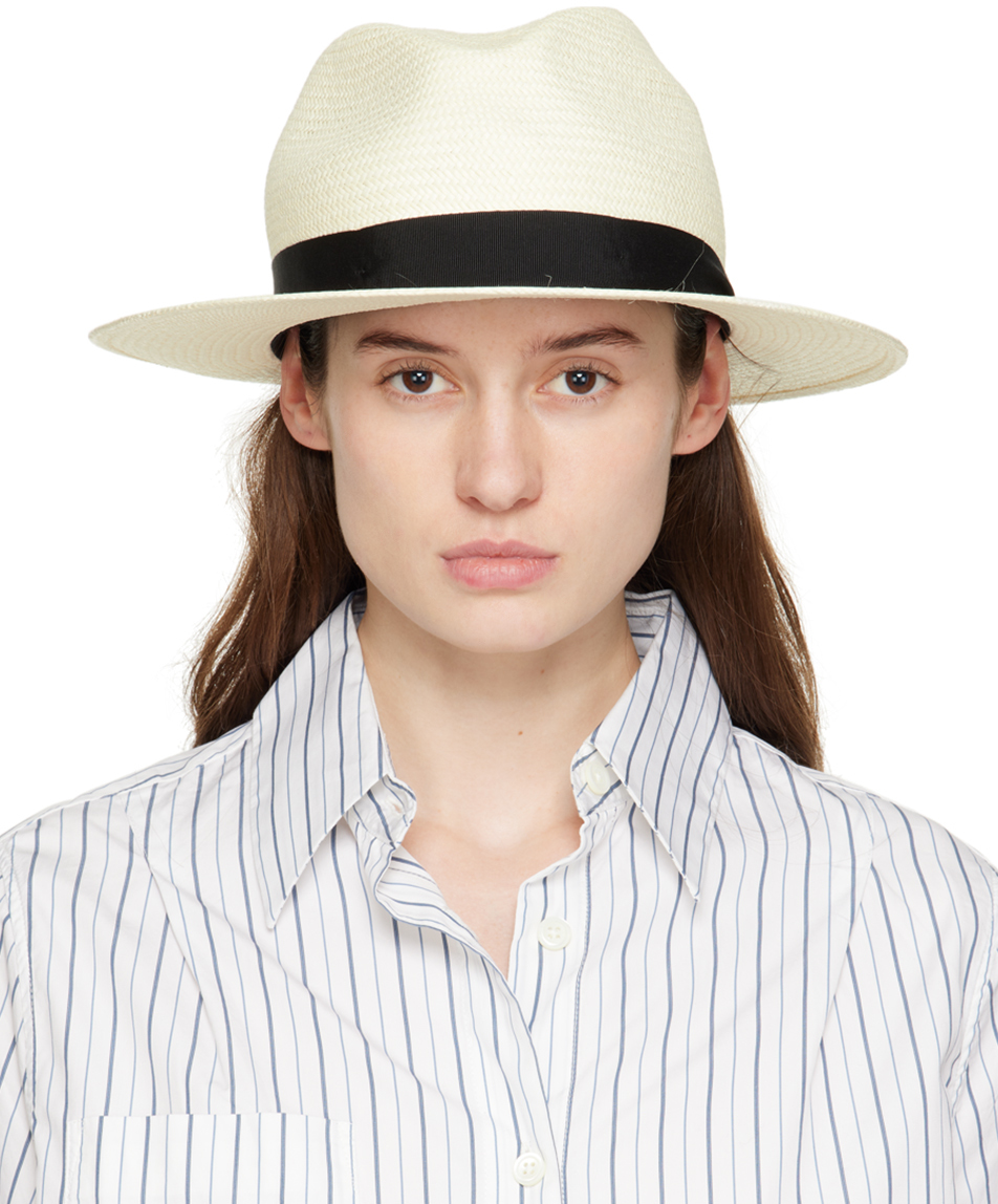 rag & bone: White Panama Hat | SSENSE Canada