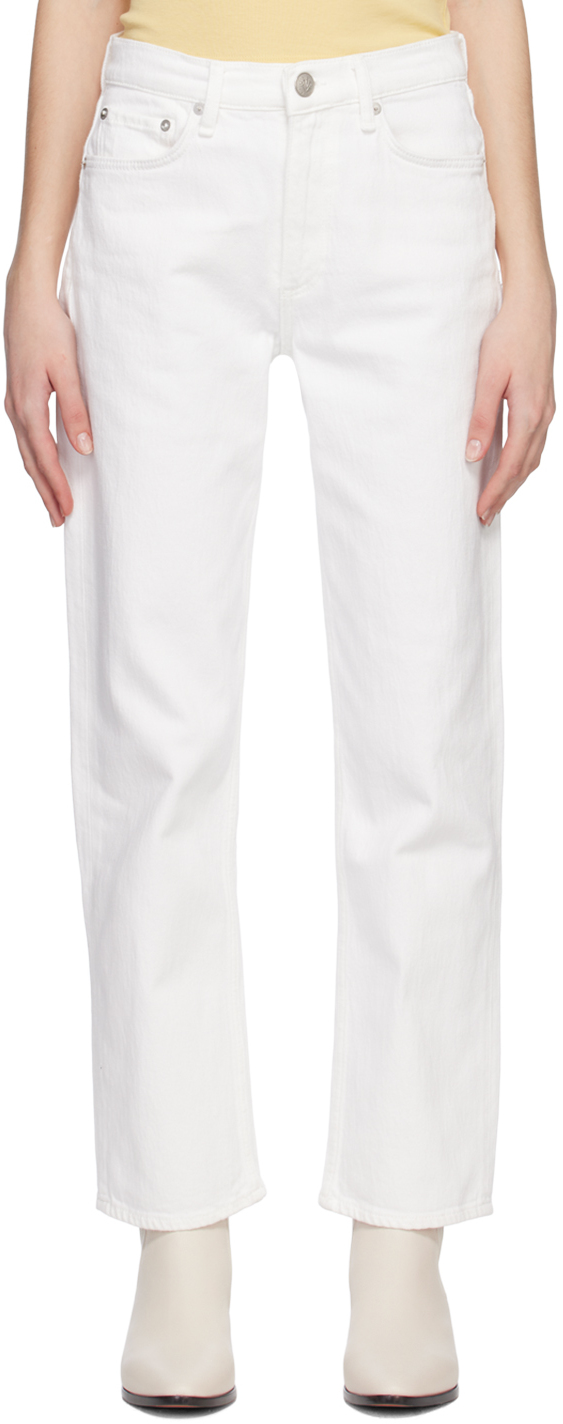 White Harlow Jeans by rag & bone on Sale