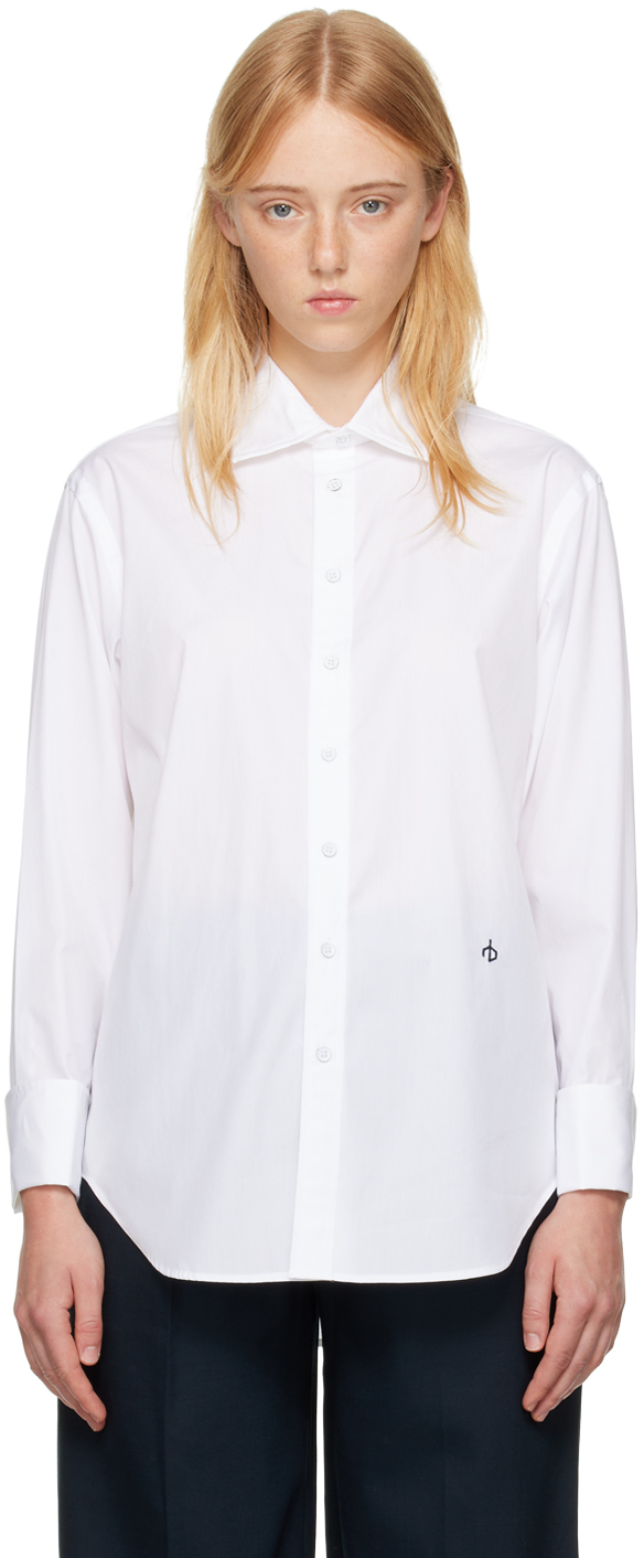White Diana Shirt by rag & bone on Sale
