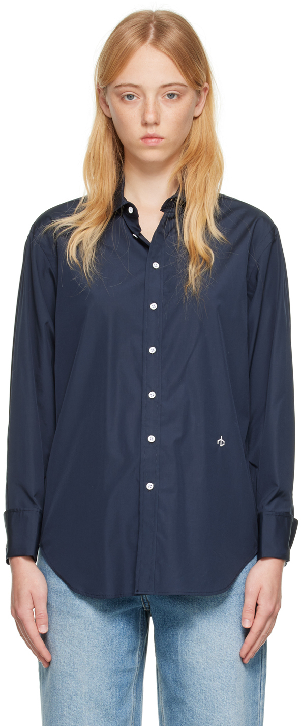 Navy Diana Shirt by rag & bone on Sale