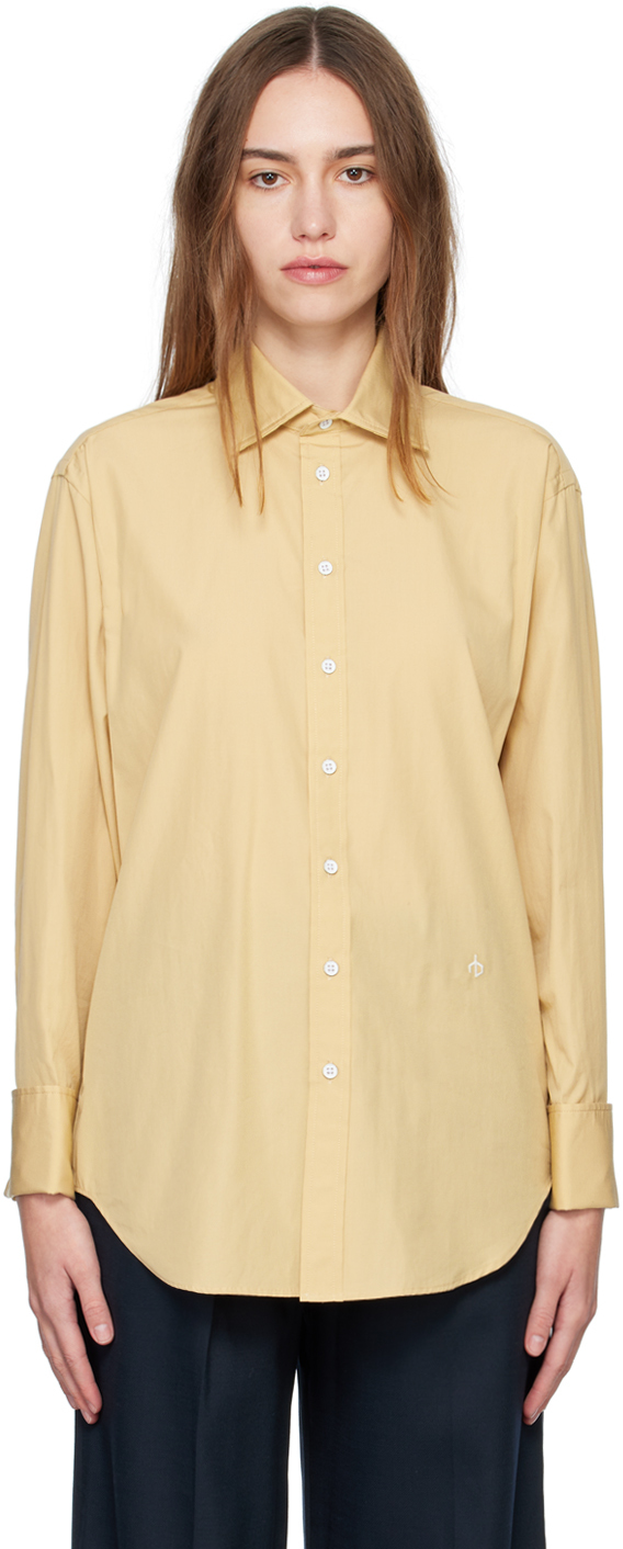 Rag & Bone Khaki Diana Shirt In Light Khaki