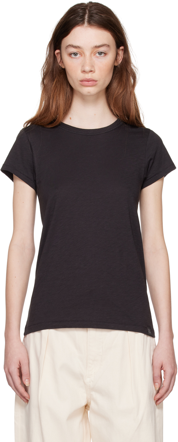 rag & bone: Black 'The Slub' T-Shirt | SSENSE