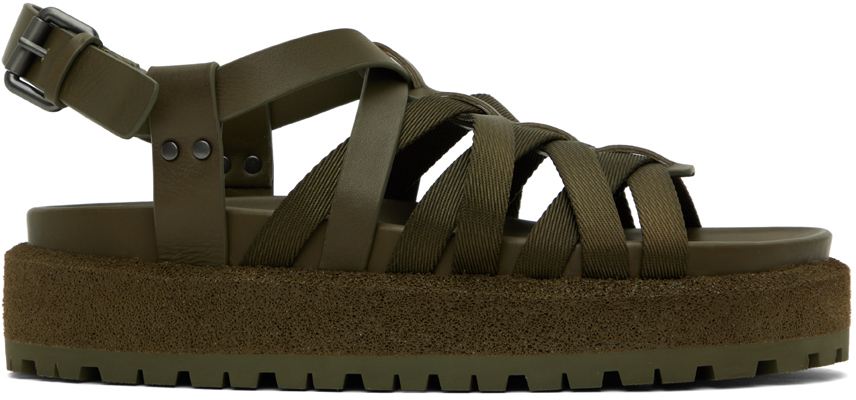 Rag & Bone Khaki Park Sandals In Militaryol