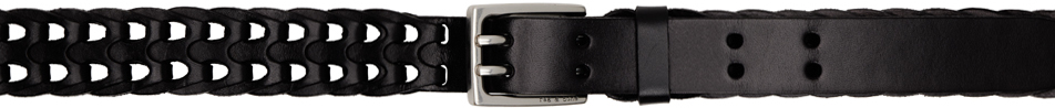Shop Rag & Bone Black Mini Woven Belt