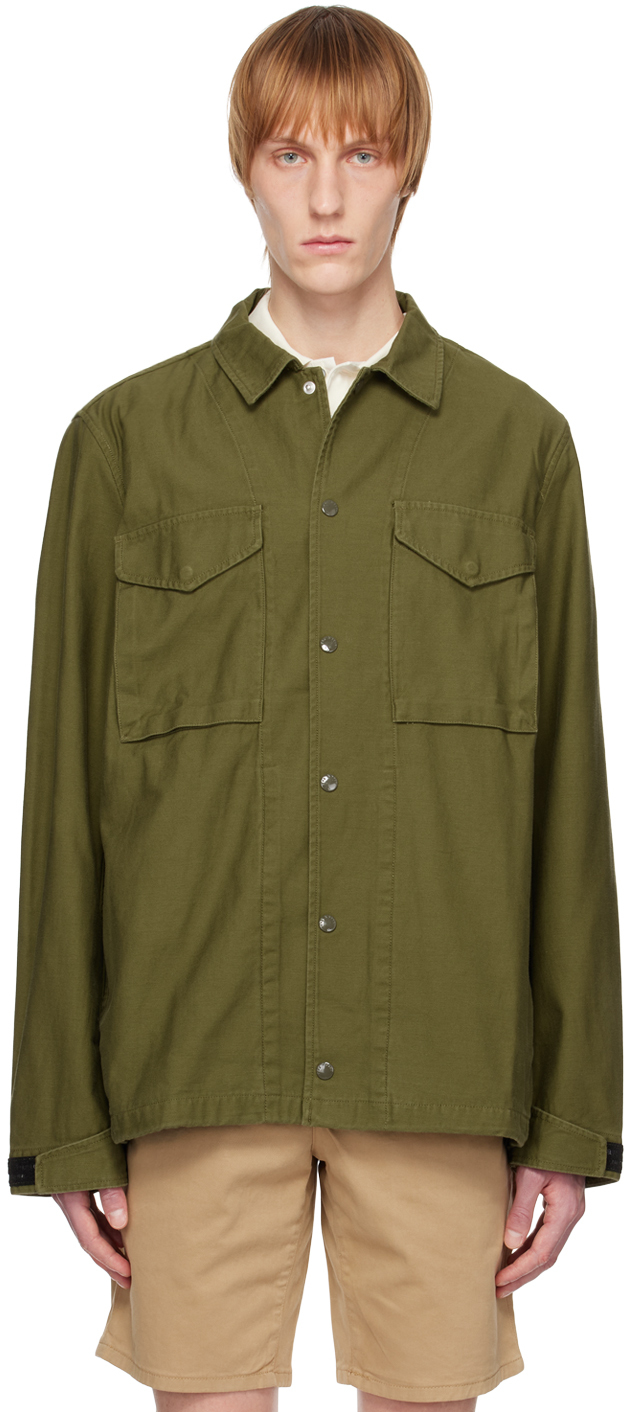 Shop Rag & Bone Green Flight Jacket In Army