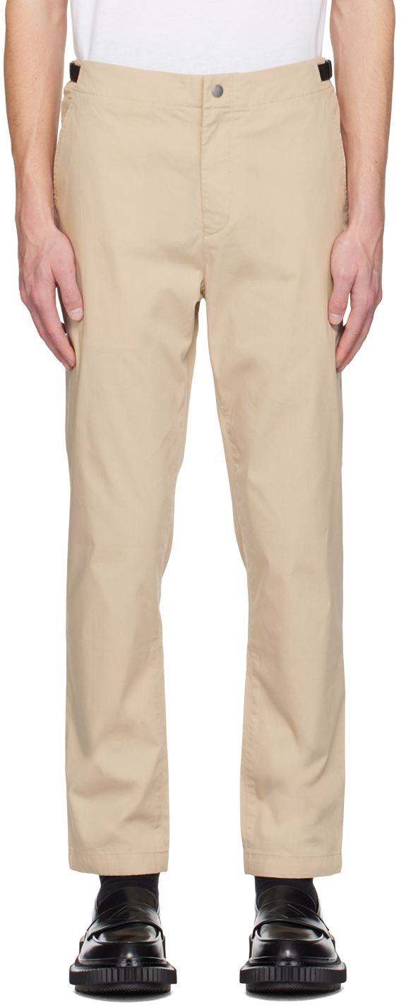 Rag & Bone Beige Precision Flyweight Trousers In Taupe