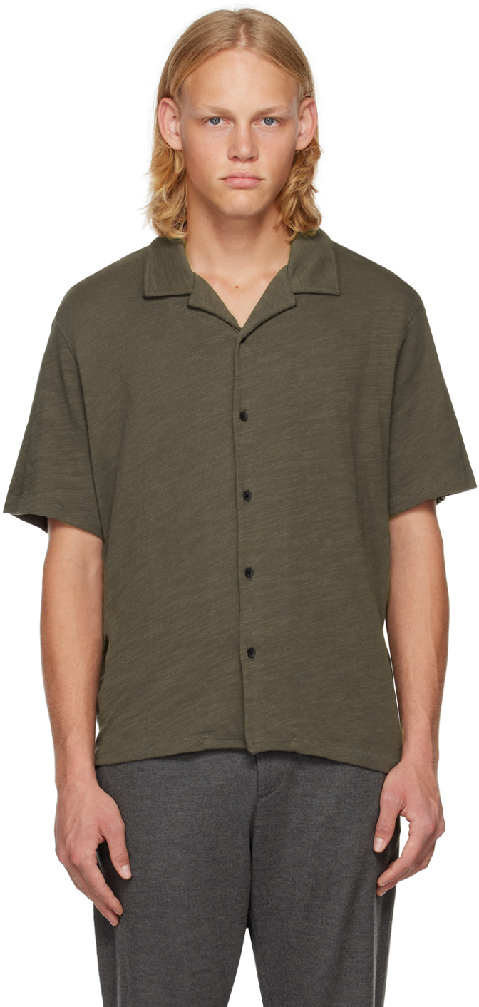 rag & bone: Khaki Avery Shirt | SSENSE Canada