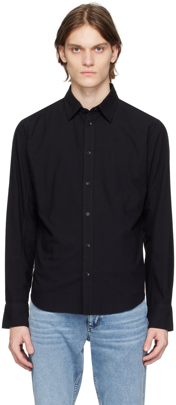 rag & bone Black Fit 2 Engineered Oxford Shirt