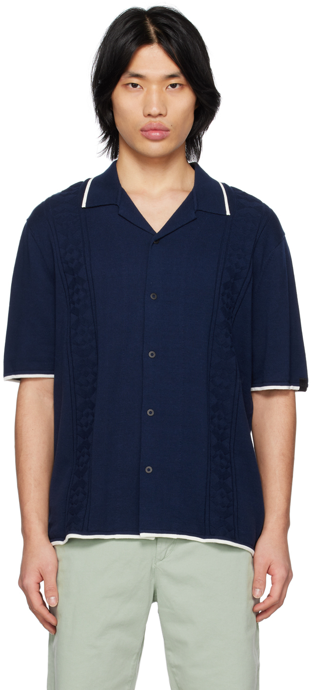 RAG & BONE NAVY ARCHER SHIRT