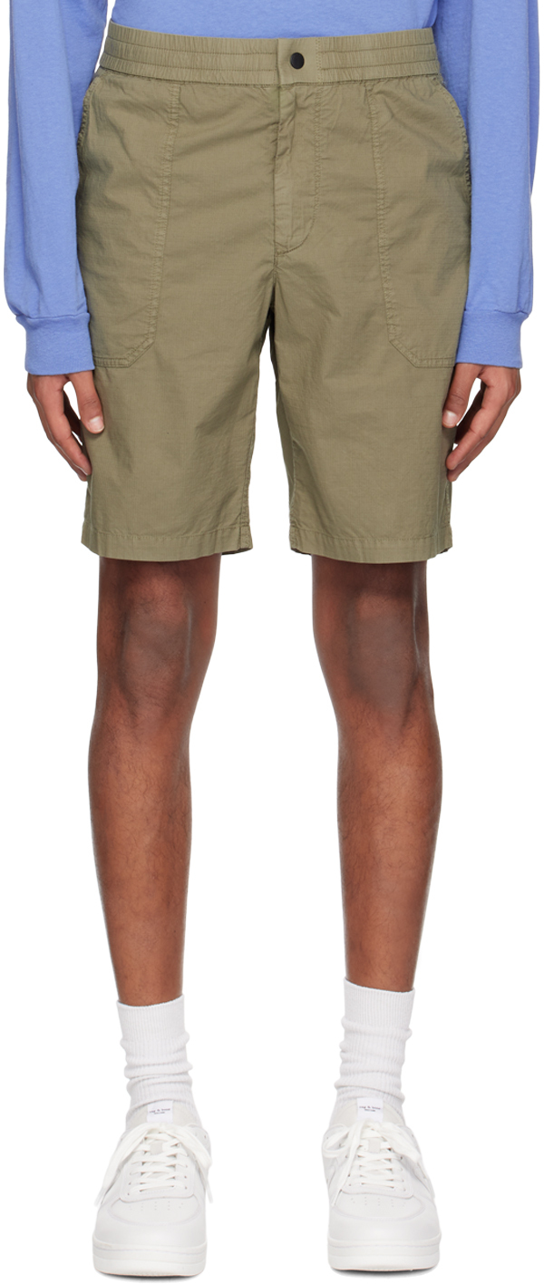 rag & bone: Green Drawstring Shorts | SSENSE