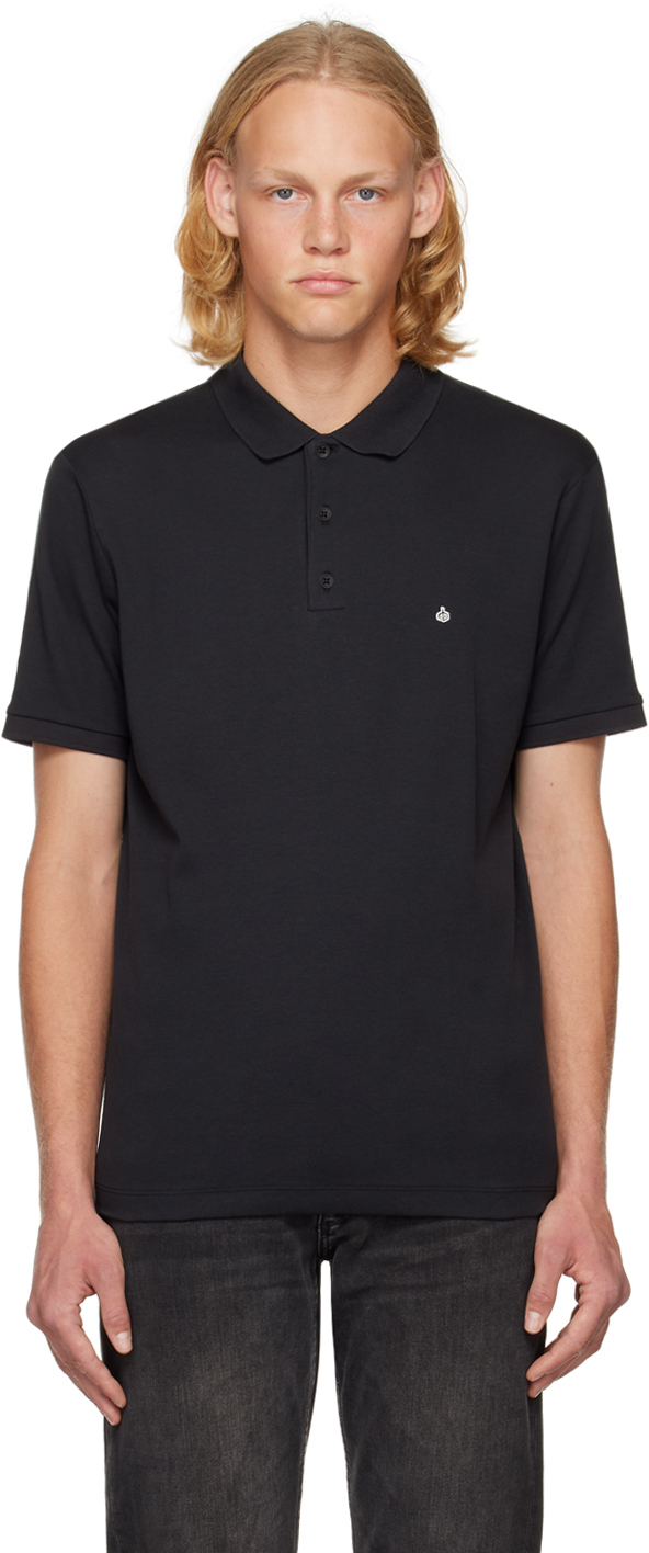 Ssense Uomo Abbigliamento Top e t-shirt T-shirt Polo Black Stocking Stitch Polo 