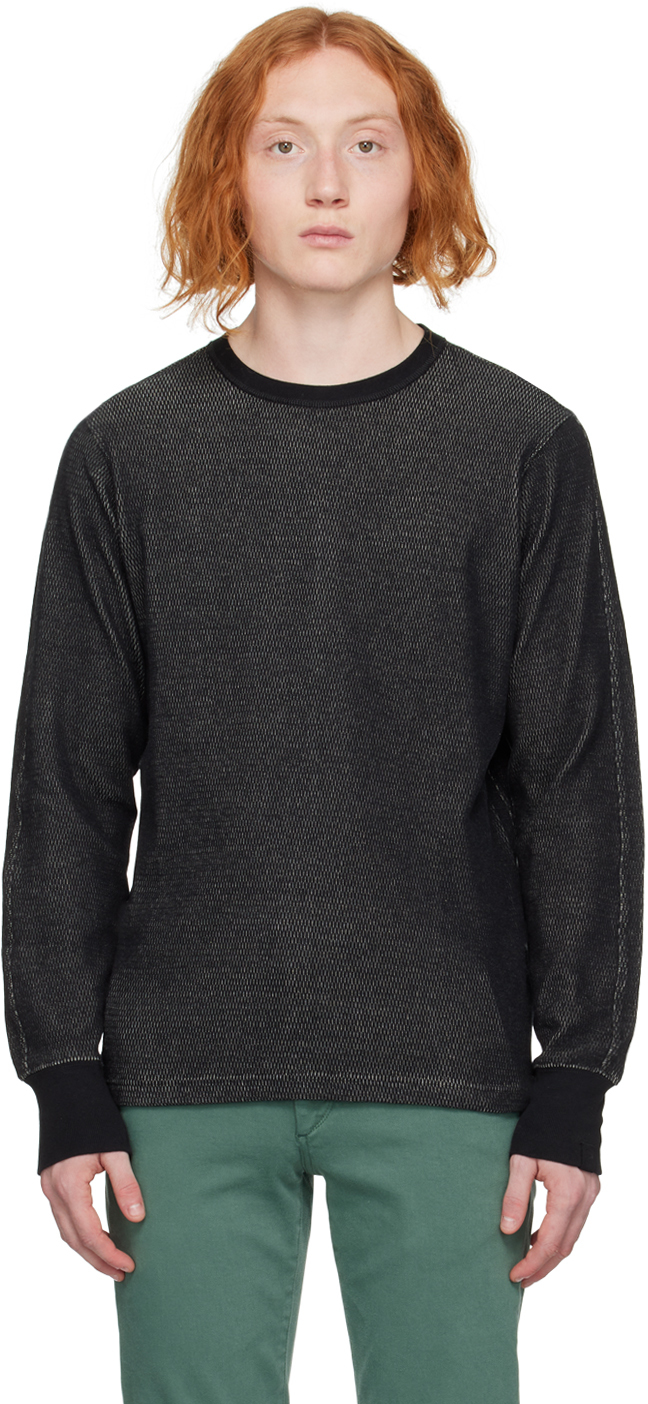 rag & bone: Black Collin Long Sleeve T-Shirt | SSENSE