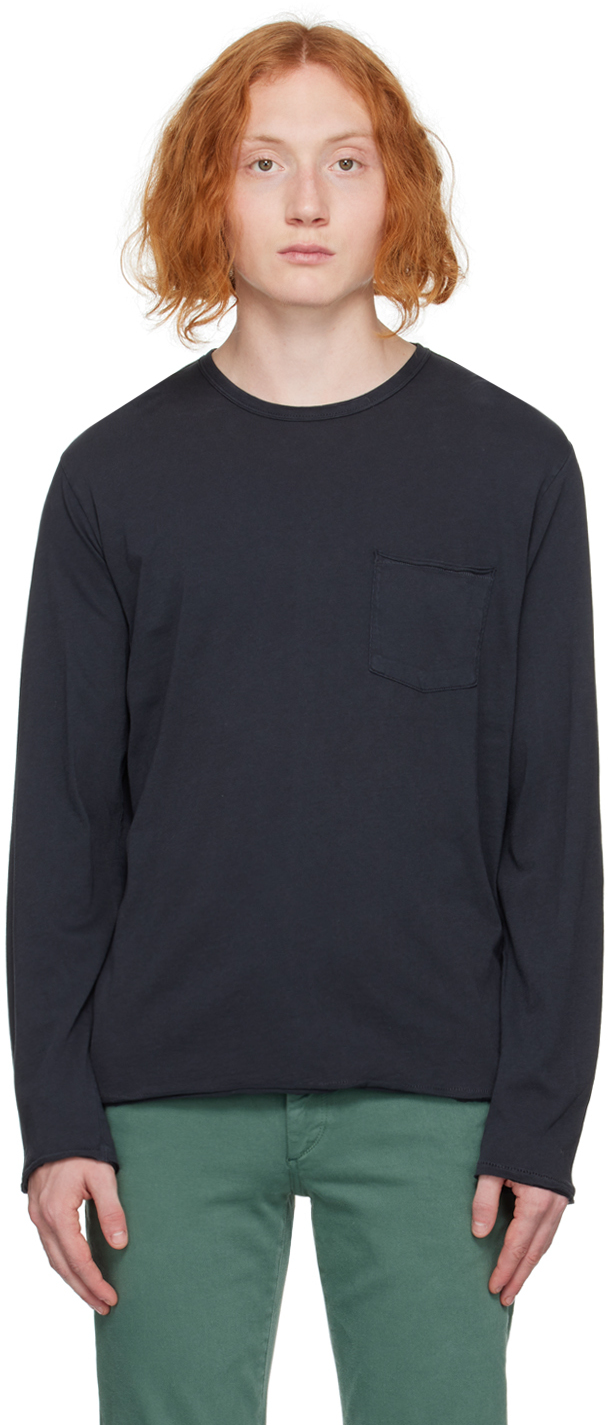 rag & bone: Gray Miles Long Sleeve T-Shirt | SSENSE