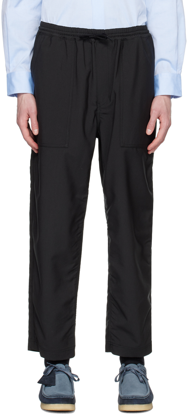 Comme Des Garçons Homme Deux Black Drawstring Trousers In 1 Black