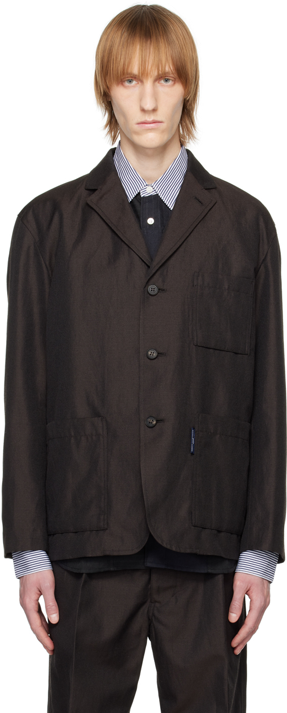 Brown Three-Button Blazer