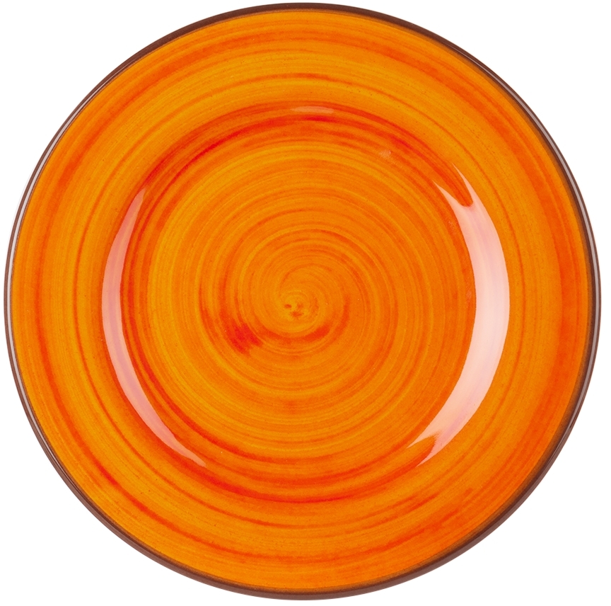 MARIO LUCA GIUSTI ORANGE SAINT TROPEZ SIDE PLATE SET, 6 PCS