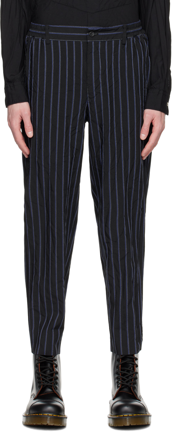 Comme Des Garçons Homme Deux Black Striped Trousers