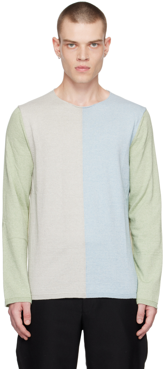 Comme Des Garçons Homme Deux Multicolor Colorblocked Sweater In 1 Multi