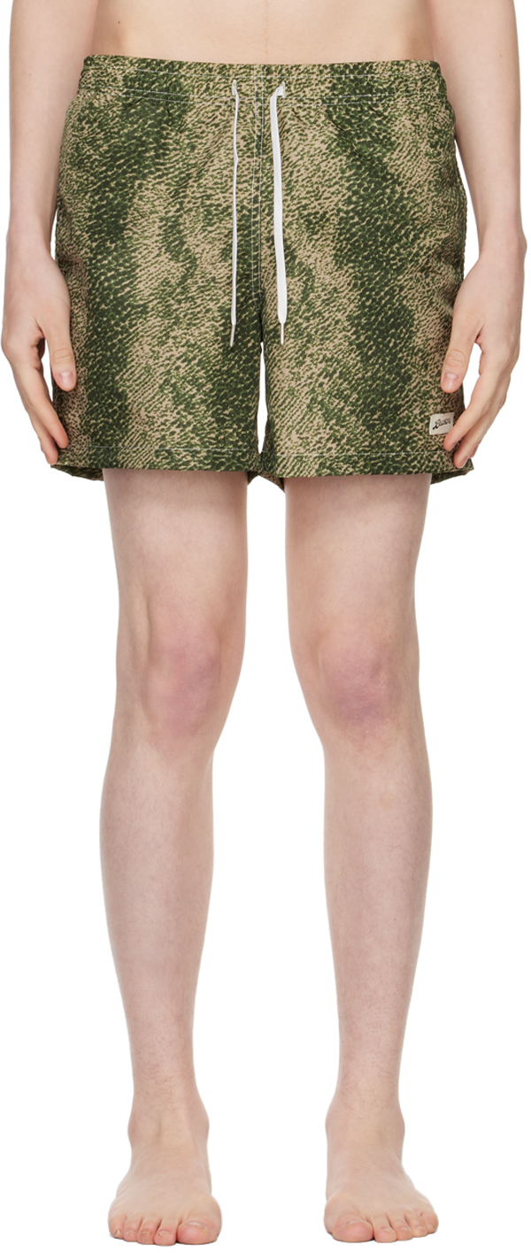 Bather Green Printed Swim Shorts