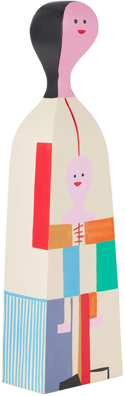 Vitra Pink Wooden Doll No. 4 Figurine In No.4