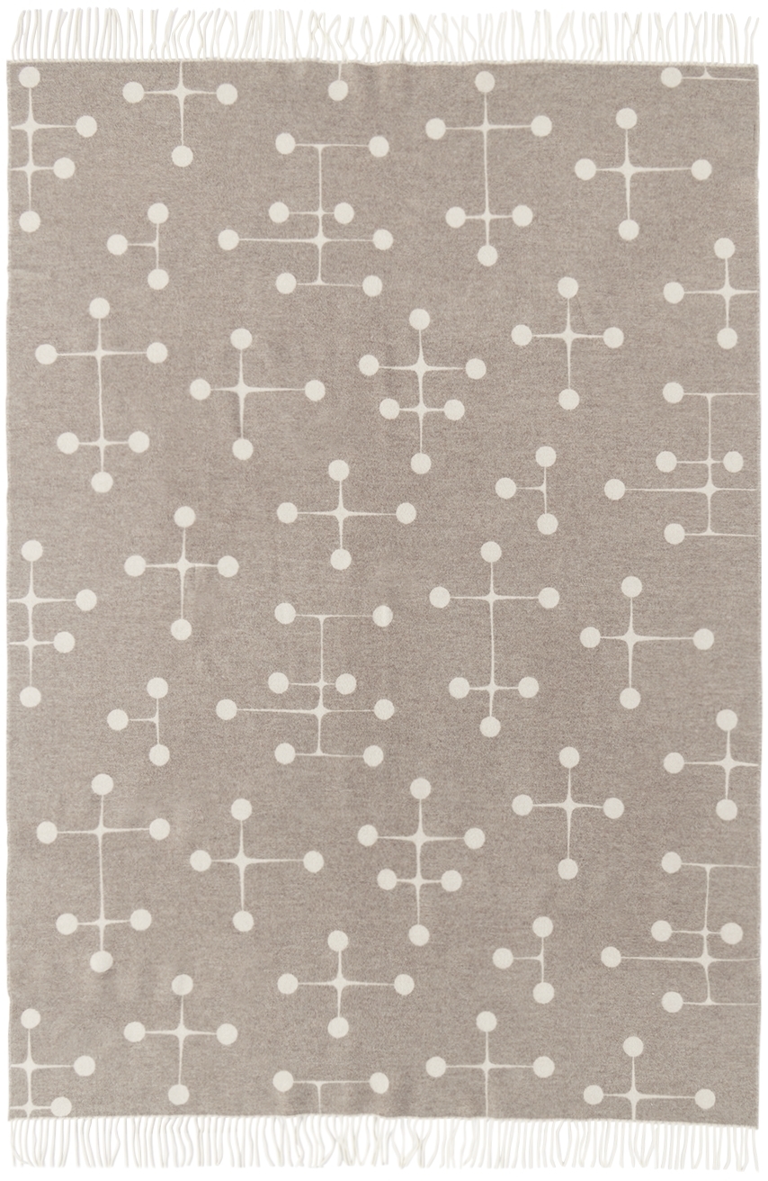 Vitra Gray Eames Wool Blanket In Taupe