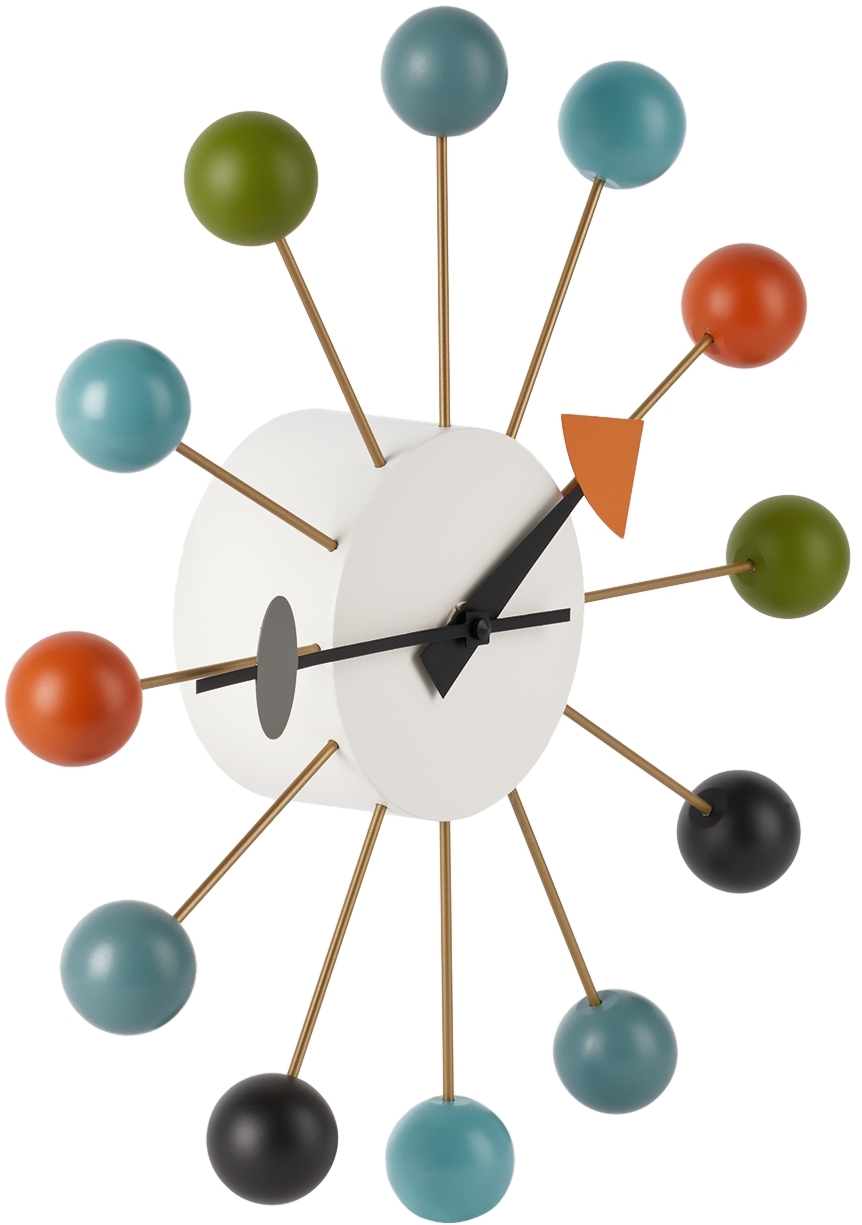 Vitra Ball Clock By George Nelson In Multicolored