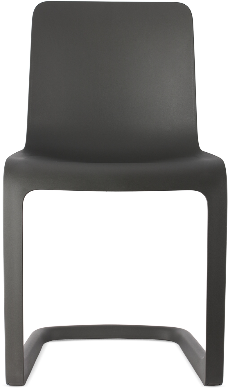 Vitra Gray Evo-c Chair In Graphite Gray