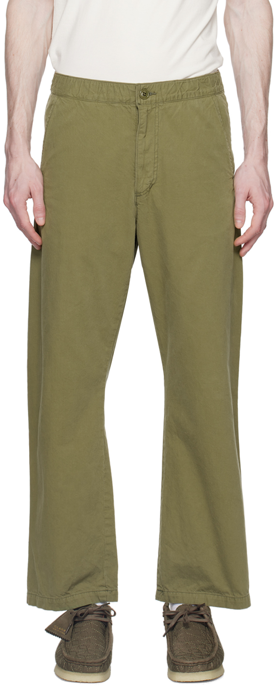 Remi Relief Khaki Drawstring Trousers